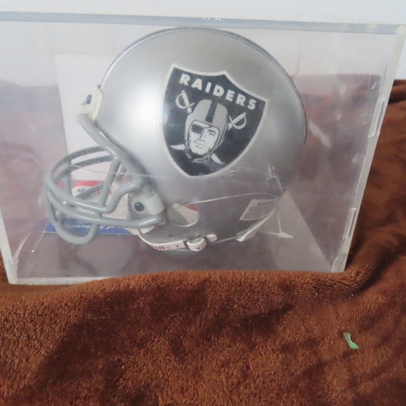 Zach crockett Autograph Mini NFL Riddell Helmet oakland raiders COA - Picture 4 of 5